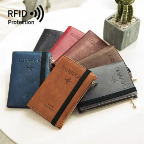 Secure Travels Leather Passport Case