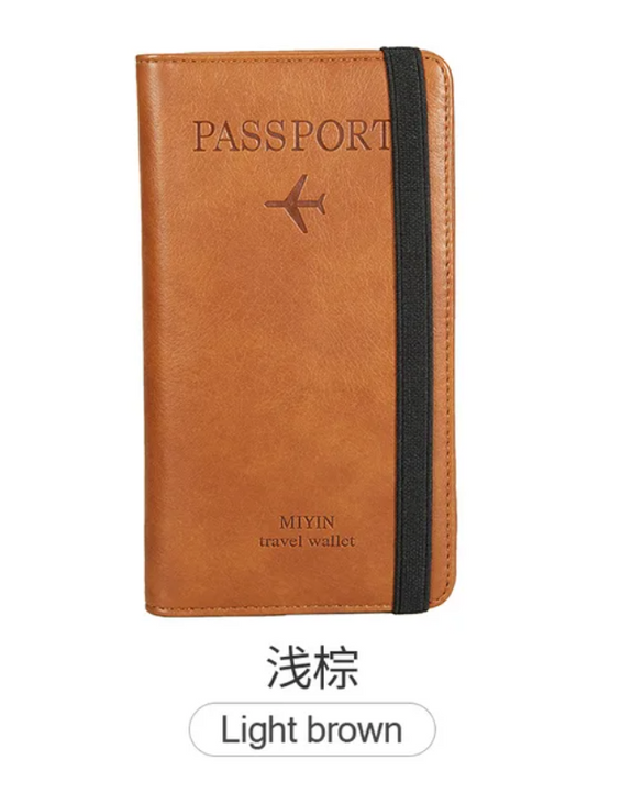 Secure Travels Leather Passport Case